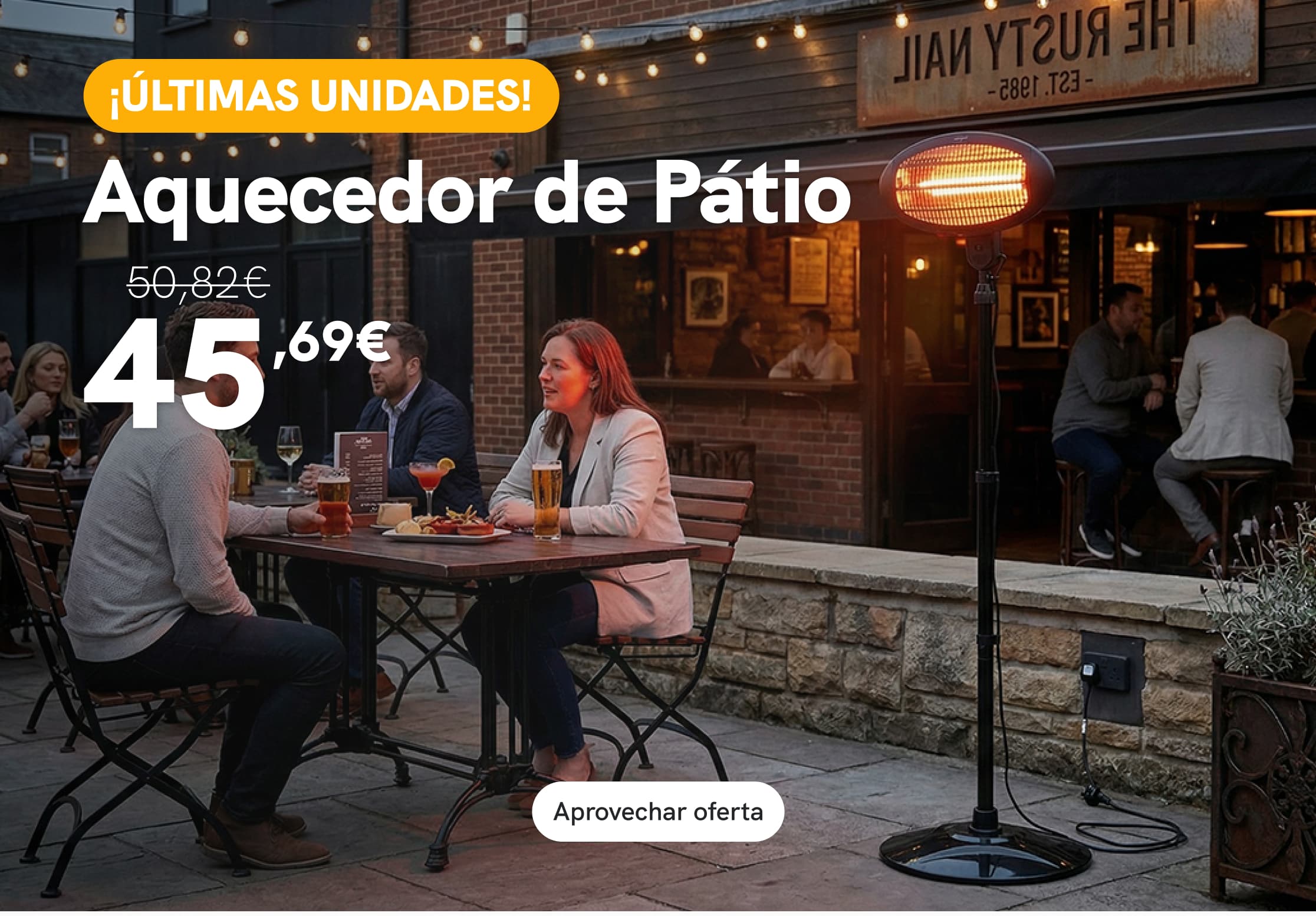 Oferta Aquecedor de P&aacute;tio